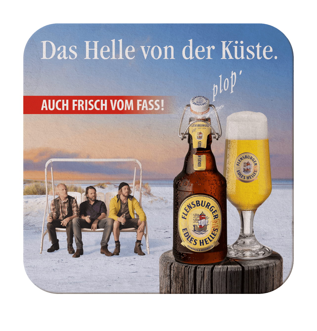 Bierdeckel aus Pappe (100 Stück) – Wechselnde Motive