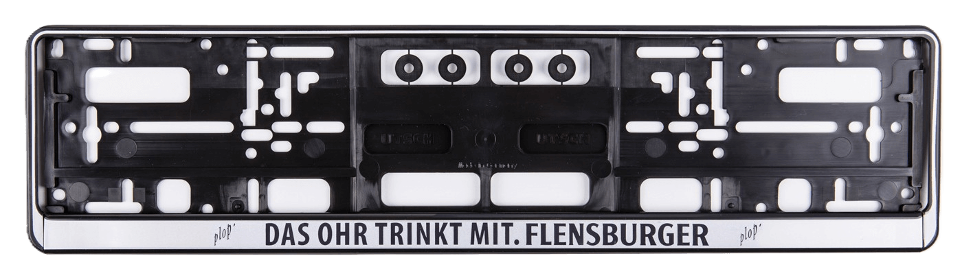 Flensburger Kennzeichenrahmen - verschiedene Motive