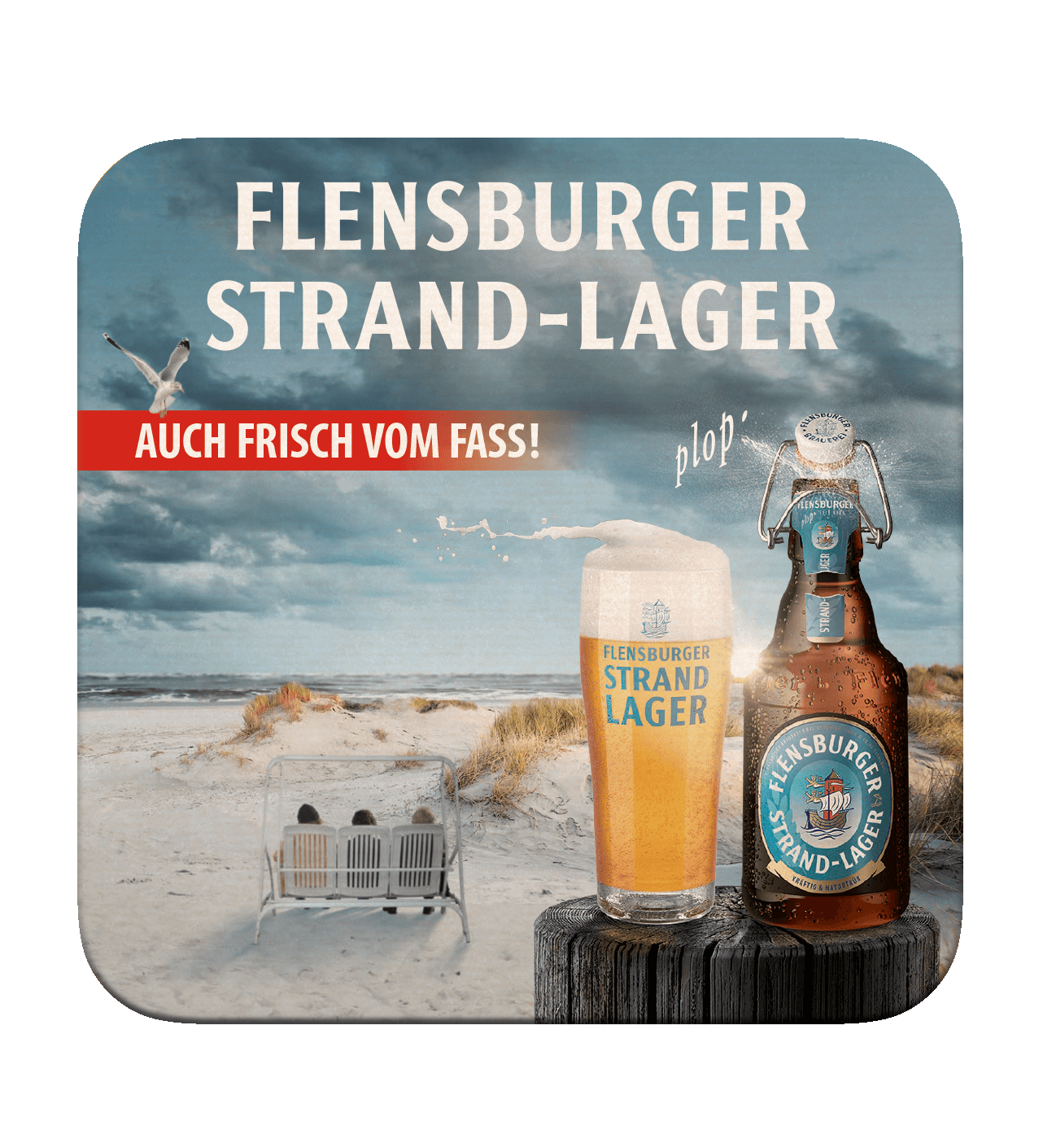 Bierdeckel aus Pappe (100 Stück) – Wechselnde Motive